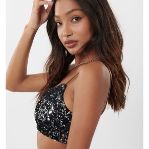 GARAGE sequin cami